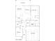 Open-concept floor plan showing the layout of the house with the dining, kitchen and owner's suite at 17375 W Whispering Wind Rd, Surprise, AZ 85387