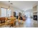 Open living space with neutral walls, natural light, and backyard pool view at 1813 N Lewis Pl, Casa Grande, AZ 85122