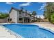 Backyard featuring a swimming pool covered by a safety net, as well as a covered patio area at 1898 E Kent Ave, Chandler, AZ 85225