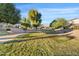 Community park has trees, grass, and a walking path on a sunny day at 22274 E Cherrywood Ct, Queen Creek, AZ 85142