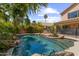 Backyard pool featuring rock features and plants at 285 W Goldfinch Way, Chandler, AZ 85286