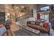 Open concept living area with modern decor and a staircase to the second floor at 29023 N 46Th Way, Cave Creek, AZ 85331