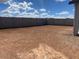 The large backyard has plenty of space for landscaping, a pool, or other outdoor amenities at 31619 N Shady Pasture Ln, San Tan Valley, AZ 85143
