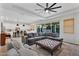 Bright living room with a comfortable sectional, patio access, and an open kitchen view at 3415 E Arabian Dr, Gilbert, AZ 85296