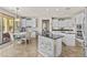 Kitchen view showcasing a dining nook, white cabinets, and a center island at 4305 S Antonio --, Mesa, AZ 85212