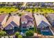 An aerial view of a beautiful home with a private backyard pool and well-maintained landscape at 4337 S Helix --, Mesa, AZ 85212