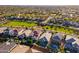 Panoramic aerial view of a community, showcasing the meticulously kept common areas and diverse home styles at 4337 S Helix --, Mesa, AZ 85212