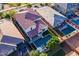 Stunning aerial shot of a home with lush greenery, a private pool, and great curb appeal at 4337 S Helix --, Mesa, AZ 85212