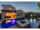 The beautiful home has a sparkling pool and covered patio providing an ideal space for relaxation at 4337 S Helix --, Mesa, AZ 85212