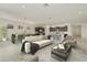 Open-concept living room with modern furnishings and a view of the dining area and kitchen at 5533 N 193Rd Ave, Litchfield Park, AZ 85340