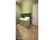 Practical laundry area with a side-by-side washer and dryer set and some shelving at 6722 W Shannon St, Chandler, AZ 85226