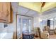 Bright kitchen featuring wood cabinets and a breakfast nook with window views at 7750 E Broadway Rd # 361, Mesa, AZ 85208