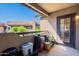 A private balcony offers additional outdoor living space at 9451 E Becker Ln # 2016, Scottsdale, AZ 85260
