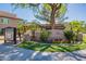 Beautiful community entrance with a well-kept garden and visible address signage at 9451 E Becker Ln # 2016, Scottsdale, AZ 85260