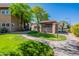 Manicured grounds feature walkways that wind throughout the community at 9451 E Becker Ln # 2016, Scottsdale, AZ 85260