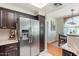 Kitchen featuring stainless steel appliances and granite countertops at 9451 E Becker Ln # 2016, Scottsdale, AZ 85260