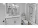 Bathroom features a marble vanity and stand up shower at 9911 W Pleasant Valley Rd, Sun City, AZ 85351