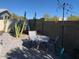 Desert backyard featuring an outdoor seating area at 111 S Greenfield Rd # 785, Mesa, AZ 85206