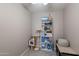 Well-organized storage room with shelving units, perfect for keeping household items tidy at 1811 E Tierra Buena Ln, Phoenix, AZ 85022