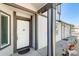 Inviting front entrance with a white door and covered porch at 1915 S 39Th St # 37, Mesa, AZ 85206