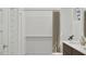 Bright bathroom showcasing a walk-in shower, double sink vanity, and a neutral color palette for a clean, modern feel at 20888 S 231St Way, Queen Creek, AZ 85142