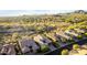 Scenic aerial view showcasing a community with well-maintained homes and desert landscaping at 2166 N Steele --, Mesa, AZ 85207