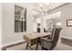 Bright office featuring a wooden desk, light walls, and a view of the home at 2166 N Steele --, Mesa, AZ 85207