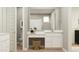 Bathroom with vanity, open shelves and decorative fixtures at 25453 N 176Th Ave, Surprise, AZ 85387