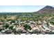Scenic aerial view showcasing the neighborhood's layout, green spaces, and convenient location at 4525 N 66Th St # 85, Scottsdale, AZ 85251