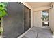 The front door and sliding glass door offer a welcoming entryway, and easy access to the courtyard at 4525 N 66Th St # 85, Scottsdale, AZ 85251