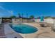 This fenced backyard pool is perfect for swimming laps and enjoying the Arizona sun at 542 E Flynn Ln, Phoenix, AZ 85012