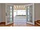 View of the outdoor patio, accessible through french doors, complete with an outdoor space at 9851 N 28Th Way, Phoenix, AZ 85028