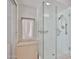Modern glass enclosed shower with sleek fixtures and a convenient towel rack in a bright space at 9851 N 28Th Way, Phoenix, AZ 85028