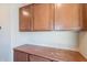 A utility room featuring wooden cabinets above and below a laminate countertop for folding laundry at 10324 W Sands Dr # 476, Peoria, AZ 85383