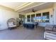 Covered patio with comfortable seating, perfect for relaxing outdoors at 1096 E Lodgepole Dr, Gilbert, AZ 85298