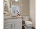 Stylish powder room featuring a vessel sink, granite countertop, and modern fixtures, providing a convenient and elegant space at 123 N Washington St # 16, Chandler, AZ 85225