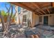 Charming courtyard with brick pavers and water treatment system at 1338 W Mountain View Dr, Mesa, AZ 85201