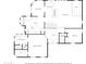Detailed floor plan showcasing the layout of the main level, including the kitchen, bedrooms, and living areas at 1338 W Mountain View Dr, Mesa, AZ 85201