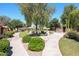 Scenic community greenspace featuring pathways, mature trees, and vibrant landscaping at 14300 W Bell Rd # 100, Surprise, AZ 85374