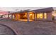 Charming covered patio offers outdoor seating with ample room for entertaining at 23717 N Mustang Way, Florence, AZ 85132
