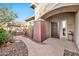 Inviting front entrance with stone walkway, desert landscaping, and decorative door at 2462 W Turtle Hill Dr, Anthem, AZ 85086