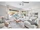 Bright living room featuring contemporary furniture, large windows, and stylish decor at 2462 W Turtle Hill Dr, Anthem, AZ 85086