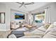 Bright living room featuring contemporary furniture, large windows, and stylish decor at 2462 W Turtle Hill Dr, Anthem, AZ 85086