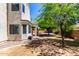 The backyard includes a covered patio for outdoor relaxation and entertaining at 2489 E Sequoia Dr, Chandler, AZ 85286