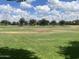 Open park space with grass, trees, and a playground in the distance for the community at 2489 E Sequoia Dr, Chandler, AZ 85286