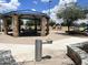 Outdoor community picnic area with a gazebo, tables, and drinking fountain at 2489 E Sequoia Dr, Chandler, AZ 85286