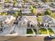 Beautiful two-story home featuring a three car garage, manicured lawn and walkway at 3445 E Pageant Pl, Gilbert, AZ 85297