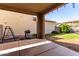 Backyard patio with view of backyard and grill at 4068 E Devon Dr, Gilbert, AZ 85296