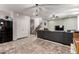 Open living space with stairs, high ceilings, and a connected kitchen at 4068 E Devon Dr, Gilbert, AZ 85296