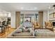 Spacious living room with hardwood floors and sliding doors leading to the backyard at 4111 N 52Nd St, Phoenix, AZ 85018